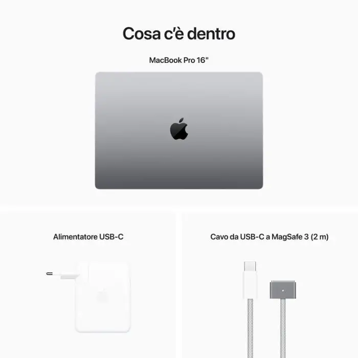 Apple MacBook Pro 16&#039;&#039; M2 Pro core: 12 CPU 19 GPU 1TB SSD - Grigio Siderale , 145570 , Immagine 9