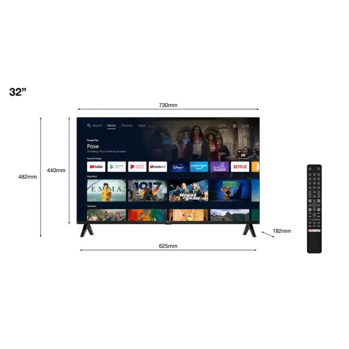 TCL 32S5400AF Televisione Smart TV 32 Pollici Led Full Hd Wi-fi Serie S54 Nero , 145502 , Immagine 2