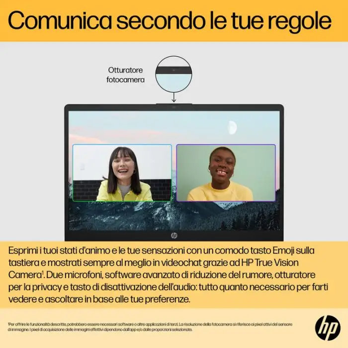 HP 15-fc0041nl AMD Ryzen™ 5 7520U Computer portatile 39,6 cm (15.6&quot;) Full HD 8 GB LPDDR5-SDRAM 256 GB SSD Wi-Fi 6 (802.11ax) Windows 11 Home Grigio , 152315 , Immagine 18