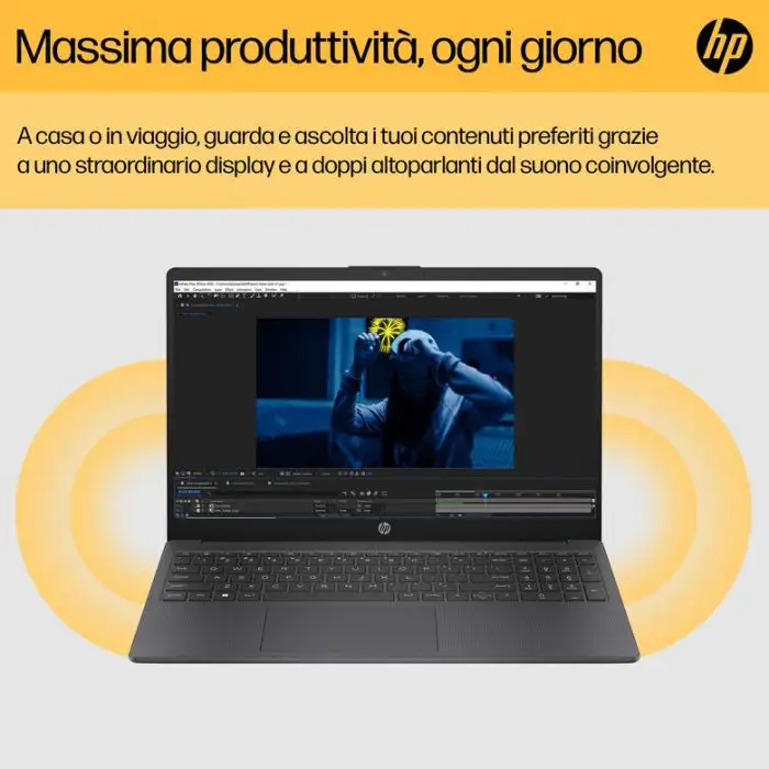 HP 15-fc0041nl AMD Ryzen™ 5 7520U Computer portatile 39,6 cm (15.6&quot;) Full HD 8 GB LPDDR5-SDRAM 256 GB SSD Wi-Fi 6 (802.11ax) Windows 11 Home Grigio , 152315 , Immagine 21