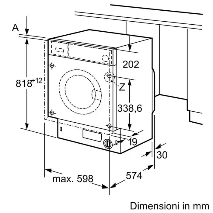 Bosch Serie 6 WIW24342EU Lavatrice a Incasso Caricamento frontale 8 kg 1200 Giri/min Bianco , 153972 , Immagine 5