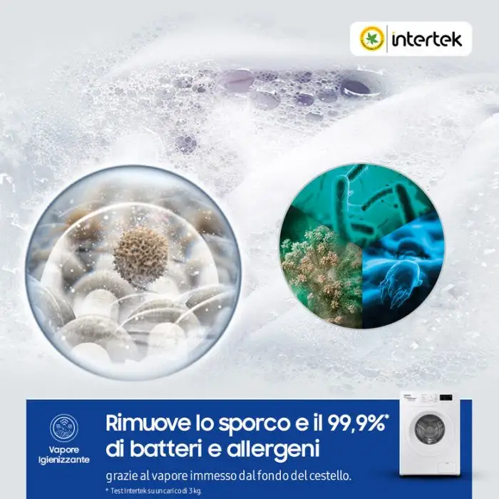 Samsung WW60A3120WE/ET lavatrice slim a caricamento frontale 6 kg Classe C 1200 giri/min, Porta bianca + Panel bianco , 151575 , Immagine 3