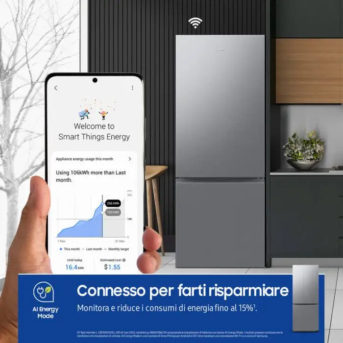 Samsung RB50DG602ES9 frigorifero con congelatore Libera installazione 508 L E Metallico, Stainless steel , 152156 , Immagine 5