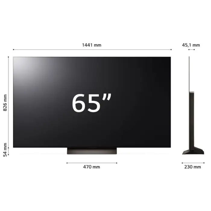 LG Oled65C44LA Televisione Smart TV 65 Pollici Oled Evo 4K Serie C4 Dolby Vision , 153456 , Immagine 6