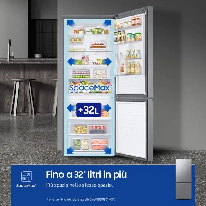 Samsung RB50DG602ES9 frigorifero con congelatore Libera installazione 508 L E Metallico, Stainless steel , 152156 , Immagine 7