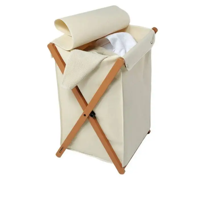 Foppapedretti Devil porta biancheria Rettangolare Faggio, Cotone, Plastica Beige, Nero, Noce , 17832 , Immagine 4