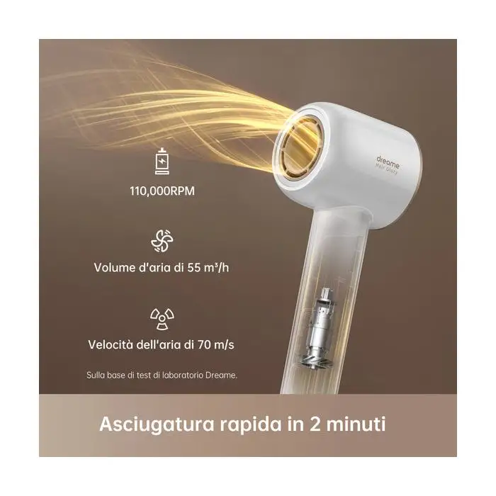 Dreame Hair Glory asciuga capelli Bianco , 155213 , Immagine 2