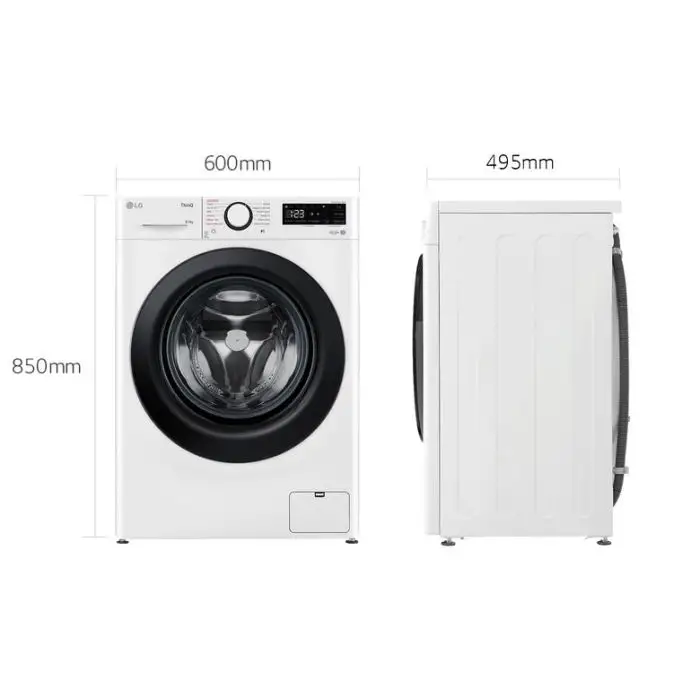 LG F2WV308S6AW Lavatrice 8,5kg AI DD, Classe A, 1200 giri, Vapore , 147611 , Immagine 15