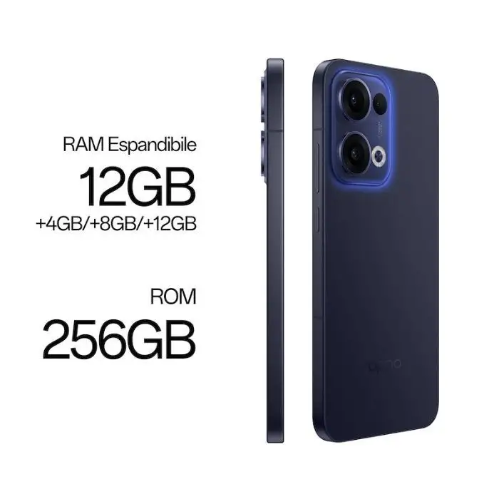 Oppo Reno 13 5G Smartphone 256GB 6.56&quot;Amoled 12/256GB 50+8+2+50MP Android15 Luminous Blue , 157514 , Immagine 5