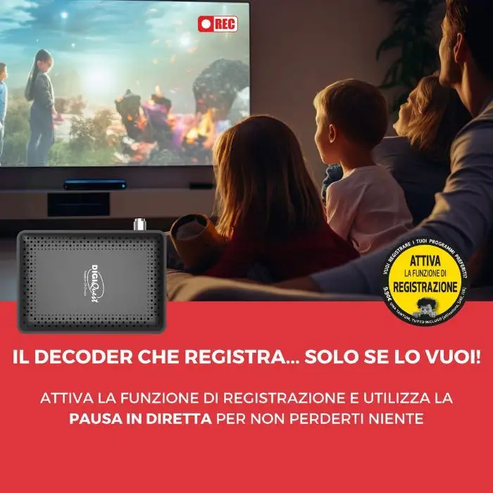 Digiquest Microsat Retro TV Decoder Satellitare Tivùsat  , 158376 , Immagine 4