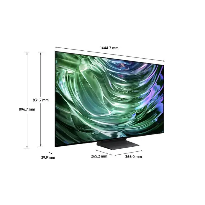Samsung QE65S90DATXZT Televisione Smart TV 65 Pollici Oled 4K Graphite Black Processore NQ4 AI GEN2 Self-illuminating pixels Laser Slim Design , 153326 , Immagine 3