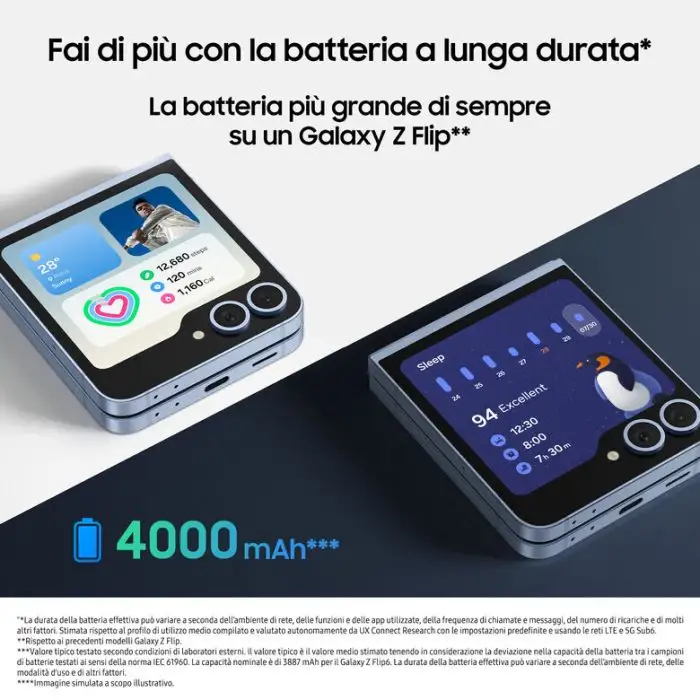 Samsung Galaxy Z Flip6 Smartphone AI, 512GB, RAM 12GB, Display 3,4&quot; SAMOLED/6,7&quot; Dynamic AMOLED 2X, Yellow , 154578 , Immagine 6