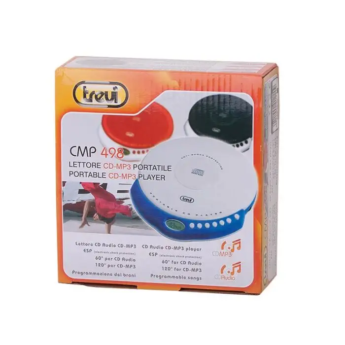 Trevi CMP 498 Lettore CD personale Nero , 58345 , Immagine 2