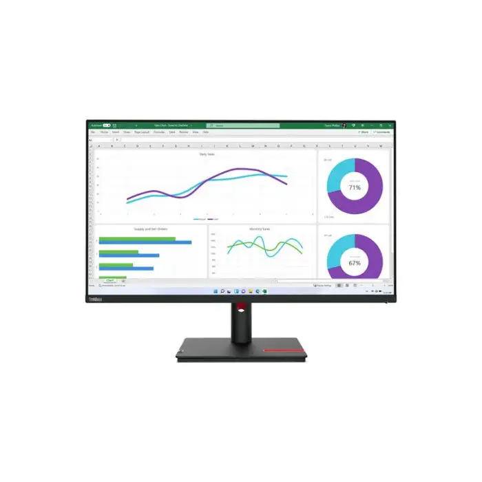 Lenovo ThinkVision T32h-30 LED display 80 cm (31.5&quot;) 2560 x 1440 Pixel Quad HD Nero , 156936 , Immagine 5