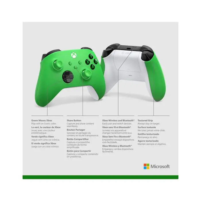 Microsoft Controller Wireless per Xbox - Velocity Green , 146643 , Immagine 7