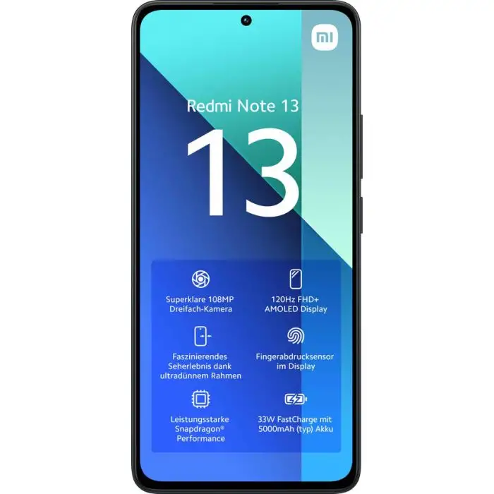 Xiaomi Redmi Note 13 16,9 cm (6.67&quot;) Doppia SIM Android 13 4G USB tipo-C 6 GB 128 GB 5000 mAh Nero , Default Category , 152274 , Immagine 2
