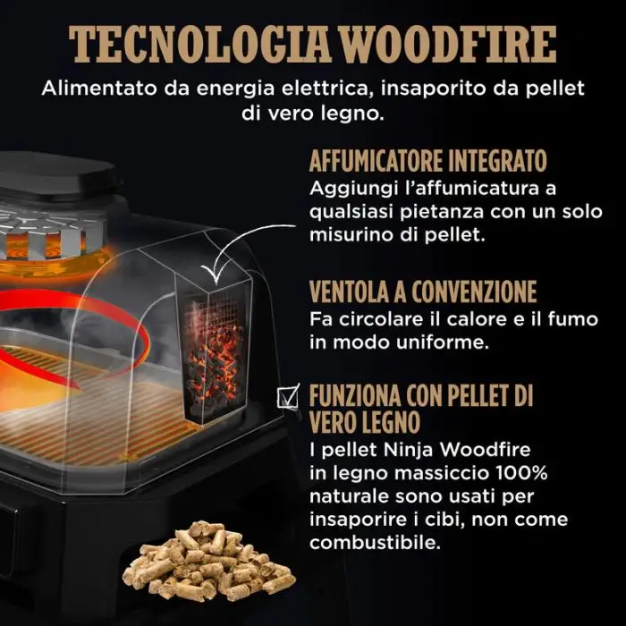 Ninja Barbecue elettrico e Affumicatore Woodfire Pro Connect XL OG901EU , 158131 , Immagine 16