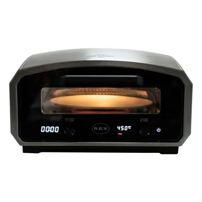 R.G.V. Forno Pizza Vulcano 33cm Piatto Girevole 450 Gradi Touchscreen Silver/nero  , 154467 , Immagine 2