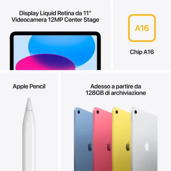 Apple iPad 11&#039;&#039; Wi-Fi 256GB Giallo , 158278 , Immagine 7