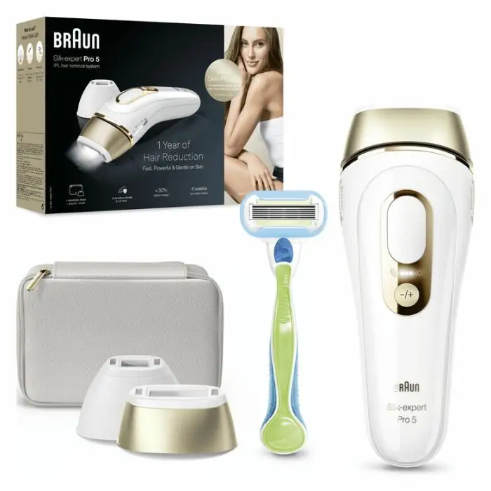 Braun Epilatore Luce Pulsata Silk·expert Pro 5, Epilazione A Casa Tua, Con Custodia, Rasoio Donna Venus, 2 Testine, PL5152 , 154548 , Immagine 9
