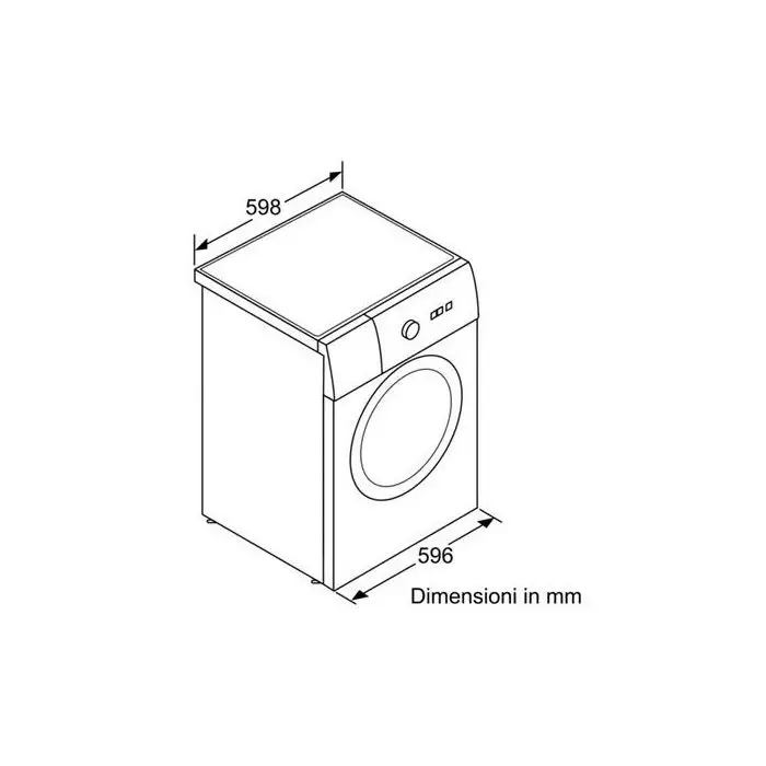 Bosch Serie 4 WAK24268IT lavatrice Caricamento frontale 8 kg 1200 Giri/min Bianco , 94059 , Immagine 2