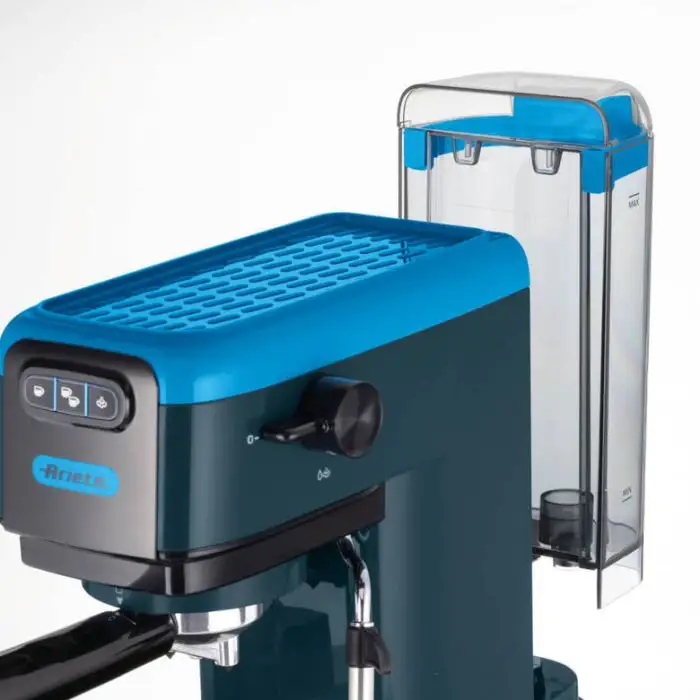 Ariete 1399 Sky Blue Macchina da caffè espresso, Per polvere e cialde ESE, 1300 W, Capacità 1,1L, 15 bar di pressione, Filtro 1, 2 tazze e cialda ESE, Cappuccino, Blu , 155816 , Immagine 4