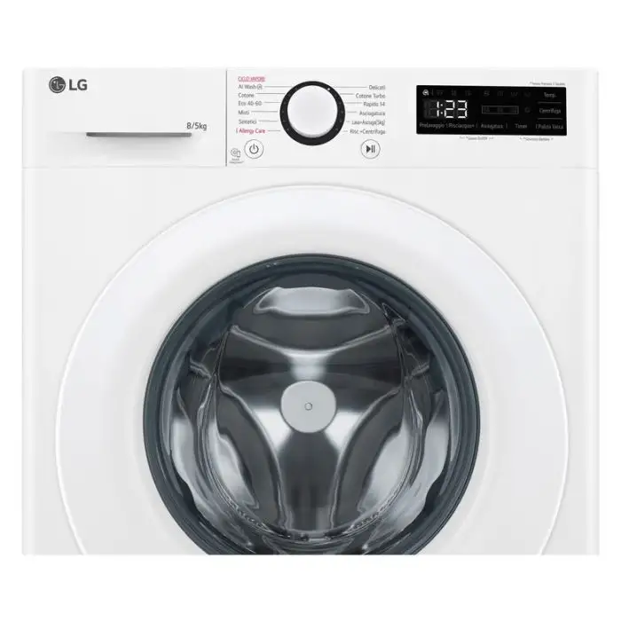 LG D2R3S08NSWW Lavasciuga slim 8/5kg AI DD, Classe E, 1200 giri, AI Wash, Vapore , 150678 , Immagine 7