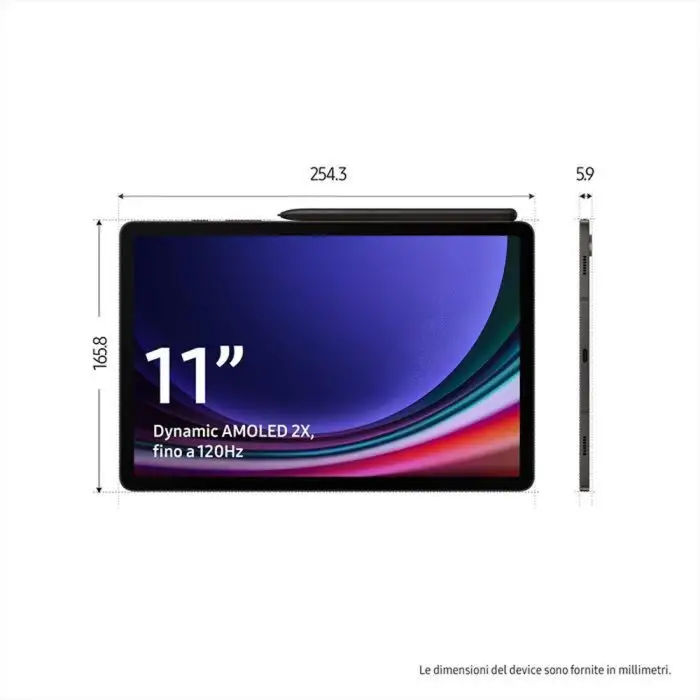 Samsung Galaxy Tab S9 Wi-Fi 12GB / 256GB Graphite , 148345 , Immagine 2