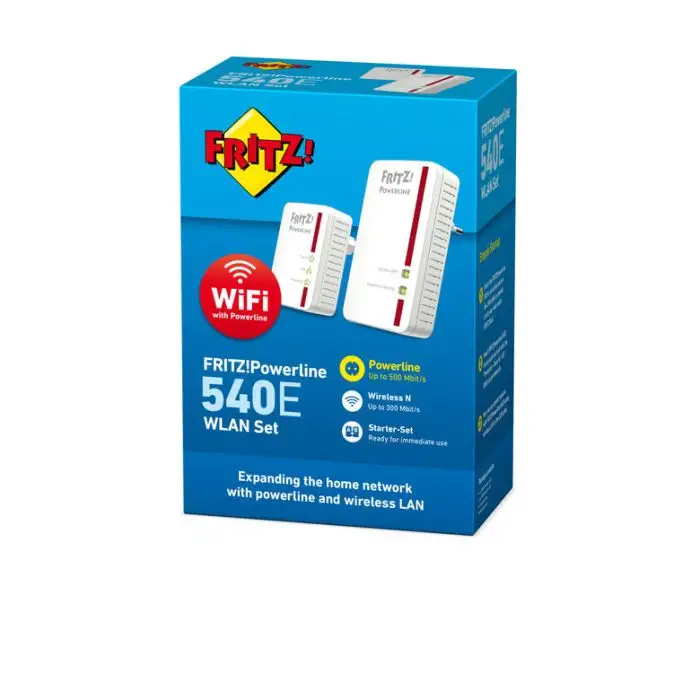 FRITZ! Powerline 540E WLAN Set International 500 Mbit/s Collegamento ethernet LAN Wi-Fi Bianco 2 pz , 125957 , Immagine 3
