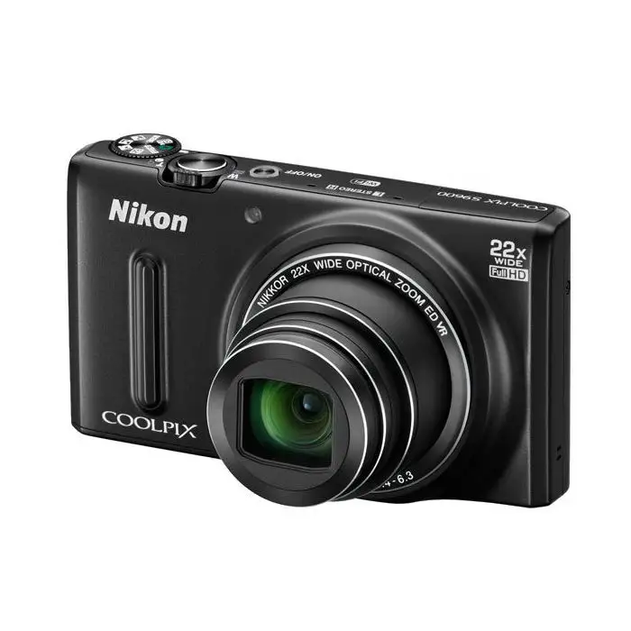 Nikon COOLPIX S9600 1/2.3&quot; Fotocamera compatta 16 MP CMOS 4608 x 3456 Pixel Nero , 94455 , Immagine 2
