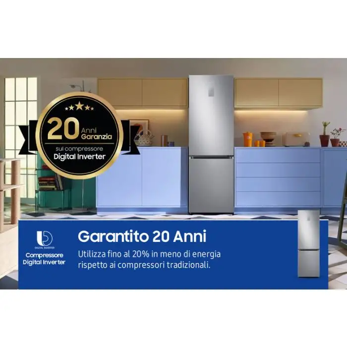 Samsung RB34C775CS9 Frigorifero Combinato EcoFlex AI 1.85m 344L , 149816 , Immagine 9