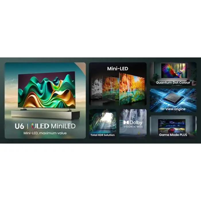 Hisense 65U69NQ Televisione Smart TV 65 Pollici Mini Led 4K Ultra Hd Wi-fi , 154098 , Immagine 9