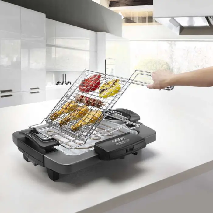 De’Longhi BQ 60.X barbecue per l&#039;aperto e bistecchiera Grill Da tavolo Elettrico Nero, Grigio 1900 W , 90562 , Immagine 4