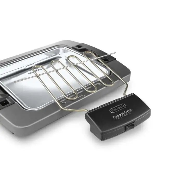 De’Longhi BQ 60.X barbecue per l&#039;aperto e bistecchiera Grill Da tavolo Elettrico Nero, Grigio 1900 W , 90562 , Immagine 2