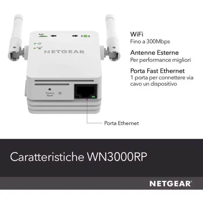 Netgear WN3000RP Ripetitori WiFi Mesh , 93890 , Immagine 5