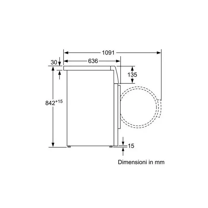 Bosch Maxx WTW86218II asciugatrice Libera installazione Caricamento frontale 8 kg A++ Bianco , 90977 , Immagine 3
