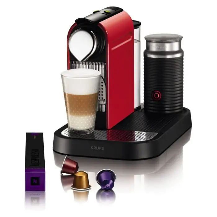 Nespresso Krups CitiZ&Milk XN7305 Fire Engine Red Automatica Macchina per  caffè a cialde 1 L in Offerta Online
