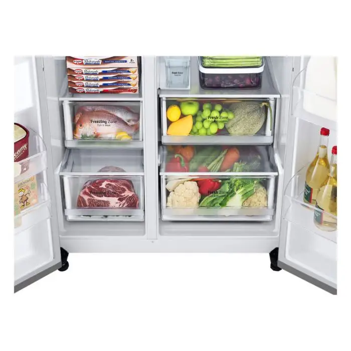 LG GSLV71PZRC Frigorifero Side-by-Side, Classe C, 635L, Wi-Fi, Senza allaccio, Inox , 151643 , Immagine 6