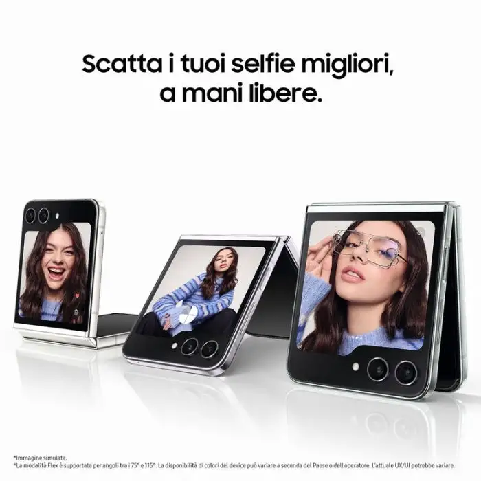 Samsung Galaxy Z Flip5 RAM 8GB Display 3,4&quot; Super AMOLED/6,7&quot; Dynamic AMOLED 2X Cream 256GB , 148302 , Immagine 4