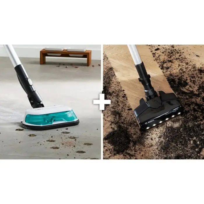 Bosch Scopa elettrica lavapavimenti 2in1 Unlimited 7 ProHygienic Aqua Bianco , 155975 , Immagine 6