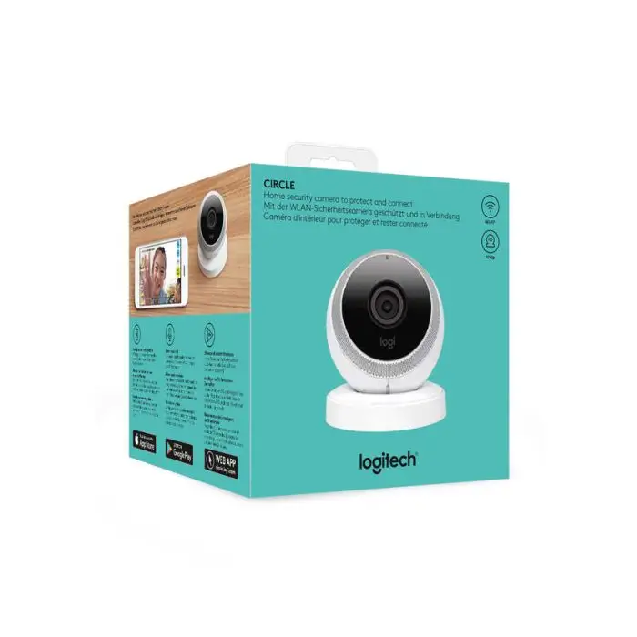 Logitech Circle Telecamera di sicurezza IP Interno Sferico Pavimento , 110352 , Immagine 7