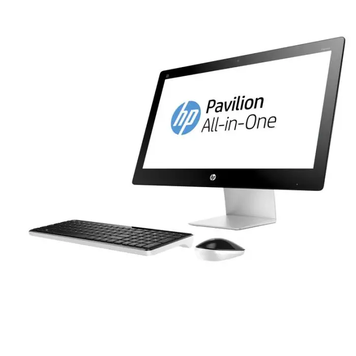 HP Pavilion 23-q102nl 58,4 cm (23&quot;) 1920 x 1080 Pixel Intel® Core™ i3 di quarta generazione 4 GB DDR3L-SDRAM 500 GB HDD PC All-in-one Windows 10 Home Wi-Fi 5 (802.11ac) Nero, Bianco , 099682 , Immagine 2