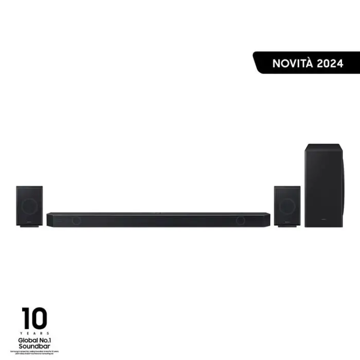 Samsung Soundbar HW-Q930D/ZF Serie Q, 17 Speaker, Wireless Dolby Atmos, Audio a 9.1.4 Canali, Q-Simphony, Alexa integrato e compatibile con Google Assistant, Titan Black , 154023 , Immagine 2