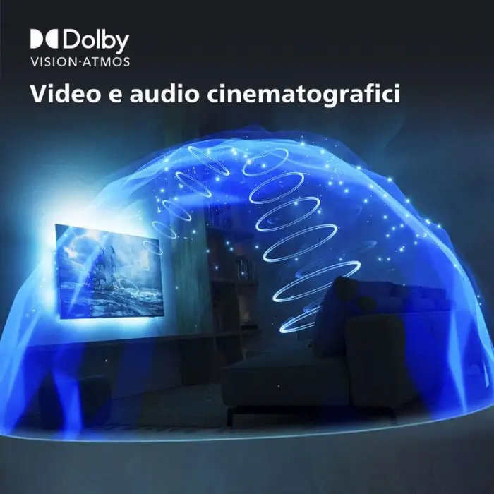 Philips Ambilight TV OLED 718 65“ 4K UHD Dolby Vision e Dolby Atmos Google TV , 151928 , Immagine 7