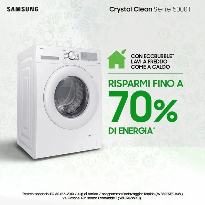 Samsung WW90CGC04DTH lavatrice Caricamento frontale 9 kg 1400 Giri/min A Bianco , 149815 , Immagine 17