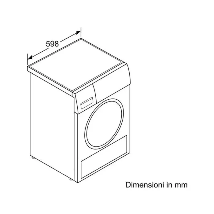 Siemens WT47W568IT asciugatrice Libera installazione Caricamento frontale 8 kg A++ Bianco , Default Category , 105367 , Immagine 6