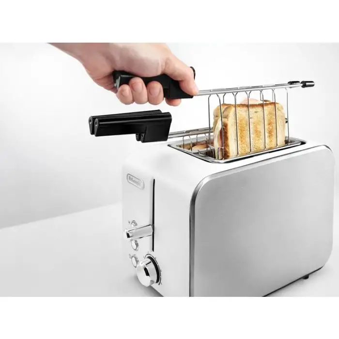 De’Longhi CTX 2203.W tostapane 2 fetta/e 550 W Argento, Bianco , 135807 , Immagine 5