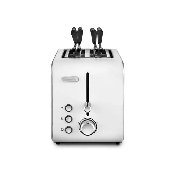 De’Longhi CTX 2203.W tostapane 2 fetta/e 550 W Argento, Bianco , 135807 , Immagine 2