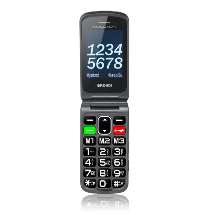 Brondi AMICO FLIP PLUS 6,1 cm (2.4&quot;) 82 g Nero Telefono cellulare basico , 101070 , Immagine 3