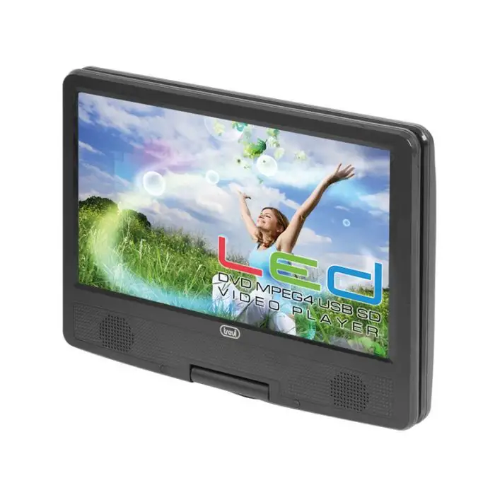 Trevi PDX 1409 Lettore DVD portatile Convertibile 22,9 cm (9&quot;) 800 x 480 Pixel Nero , 101509 , Immagine 3
